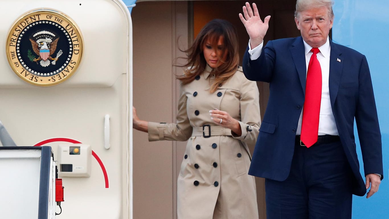 Donald Trump bei der Ankunft in Brüssel