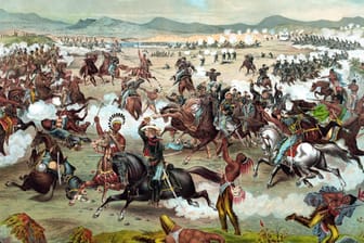 Schlacht am Little Bighorn: Ende Juni 1876 erlitt die US-Armee in Montana eine vernichtende Niederlage gegen eine Koalition verbündeter Stämme.