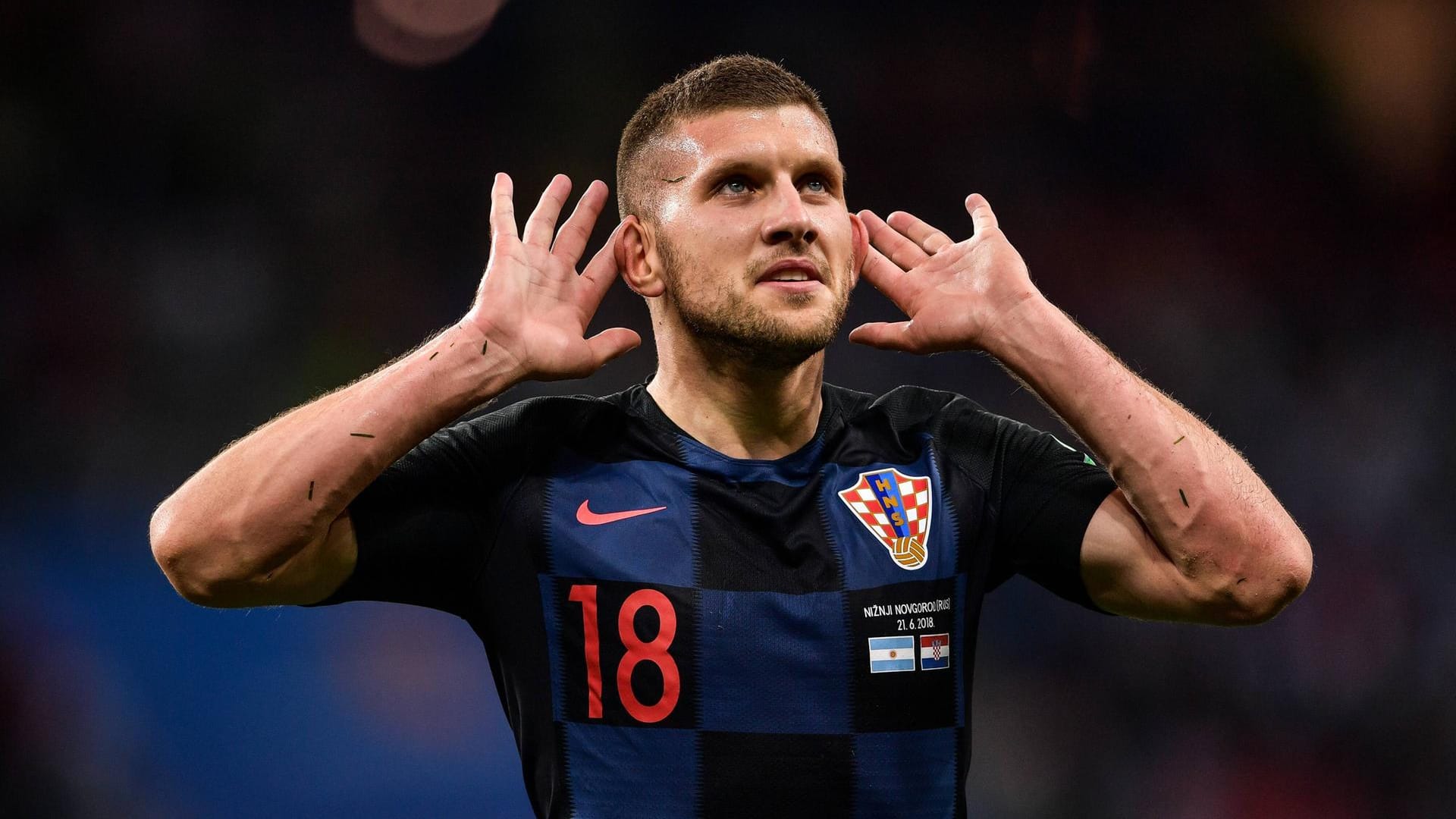 Ante Rebic nach seinem Giganten-Tor gegen Argentinien. Er spielt eine überragende WM.