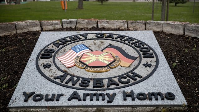 Helikopter-Stützpunkt der US-Armee bei Ansbach in Bayern.