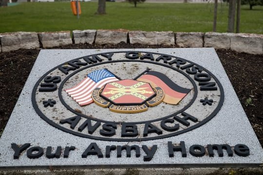 Helikopter-Stützpunkt der US-Armee bei Ansbach in Bayern.