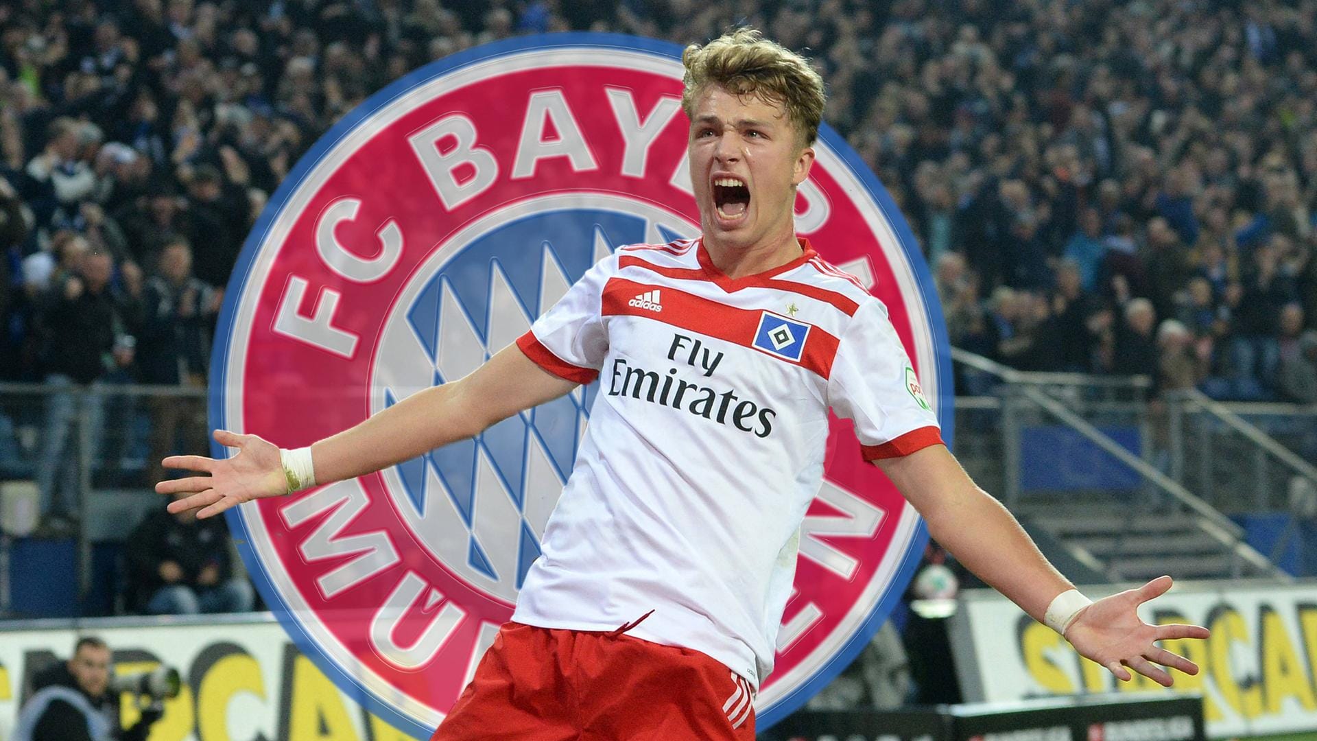 Stürmer Jann-Fiete Arp vor Wechsel: Der 18-Jährige soll offenbar vom Hamburger HSV zum Rekordmeister Bayern München wechseln.