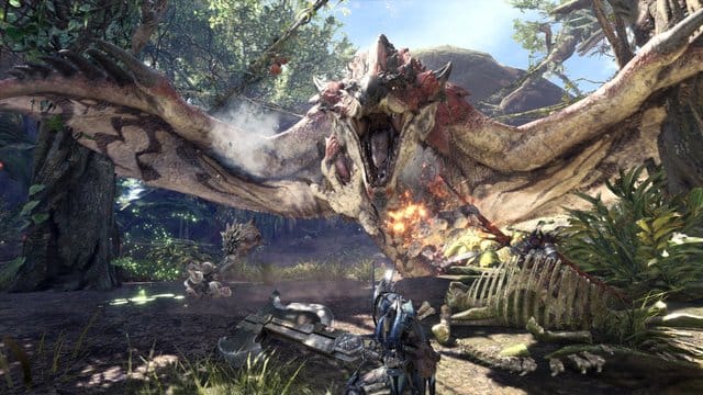 Krallen, Flügel, spitze Zähne: Um solch ein Monster zur Strecke zu bringen, müssen Spieler von "Monster Hunter: World" zunächst ihre Spielfigur in Form bringen, Waffen bauen und Rüstungen anfertigen. Krallen, Flügel, spitze Zähne: Um solch ein Monster zur Strecke zu bringen, müssen Spieler von "Monster Hunter: World" zunächst ihre Spielfigur in Form bringen, Waffen bauen und Rüstungen anfertigen.