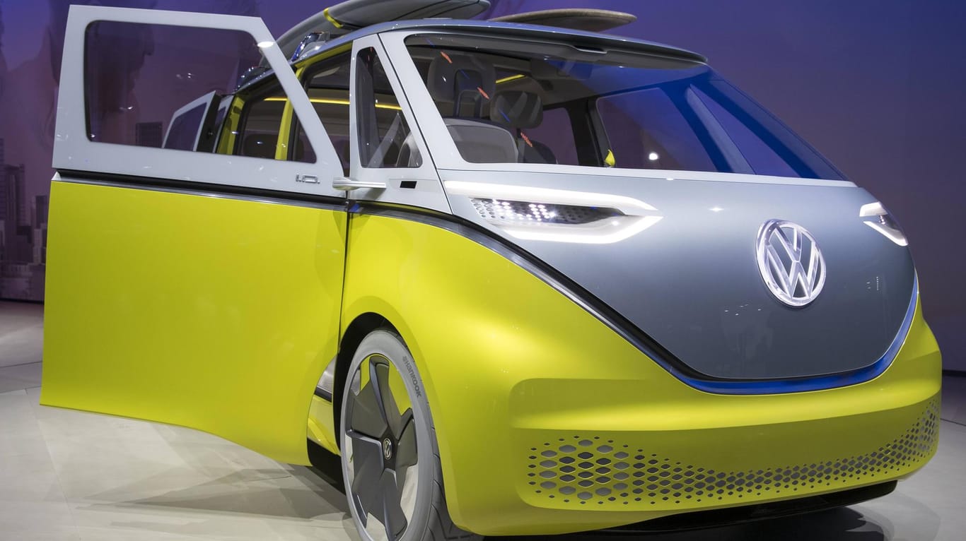 Volkswagen Zukunfts-Transporter "I. D. Buzz": Apple will ans Steuer.