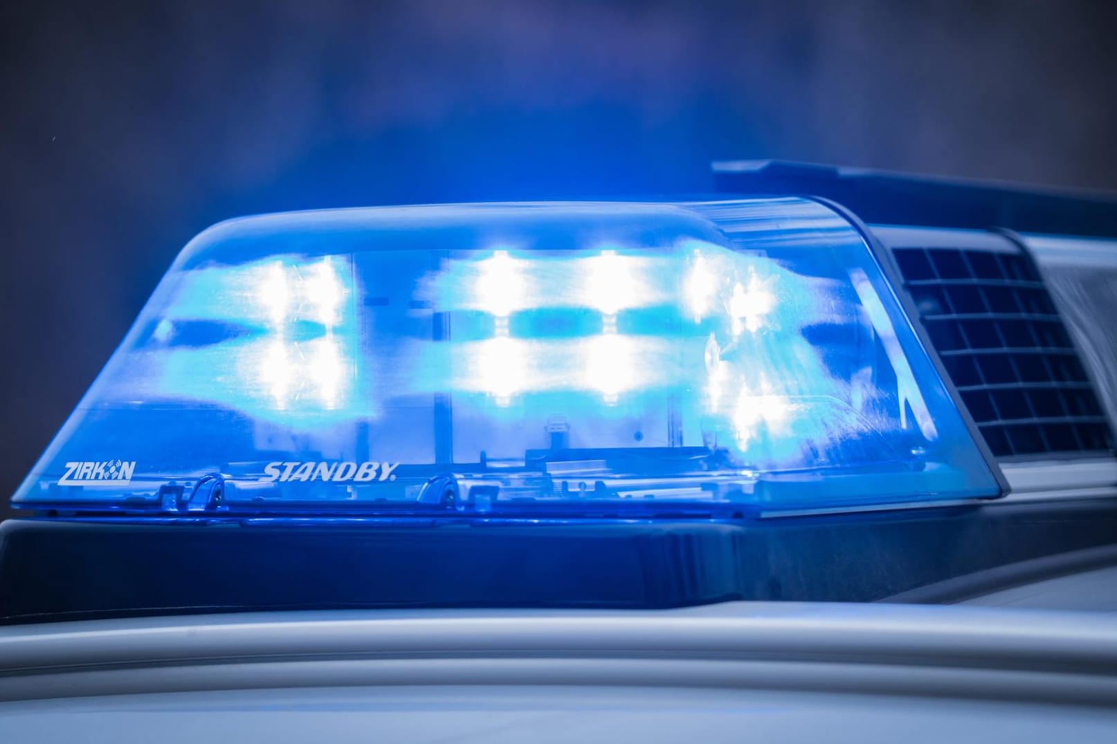 Ein Polizeiauto mit Blaulicht: Die Hamburger Beamten vermuteten, dass die Erpresser aus dem Umfeld der Familie stammen könnten. Alle Verdächtigen wurden aber wieder freigelassen.