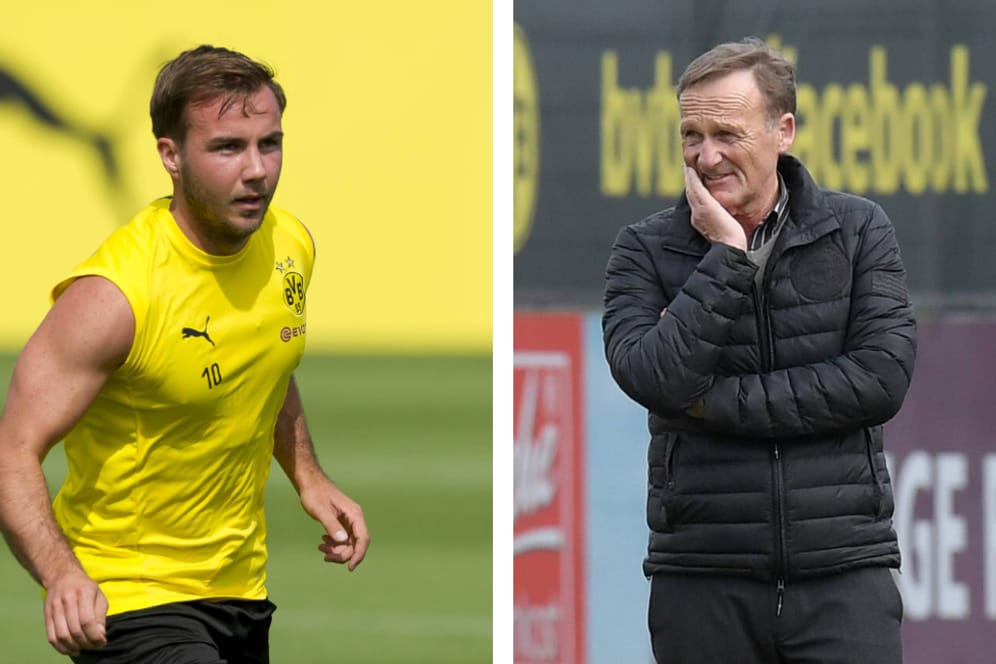 Mario Götze (links) und Hans-Joachim Watzke: Der BVB-Geschäftsführer findet klare Worte für den 26-Jährigen und stellt klar, wie wichtig die nächste Saison sei.