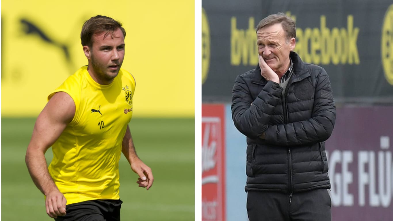 Mario Götze (links) und Hans-Joachim Watzke: Der BVB-Geschäftsführer findet klare Worte für den 26-Jährigen und stellt klar, wie wichtig die nächste Saison sei.