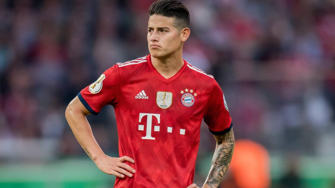 Leistungsträger: James im Bayern-Trikot.