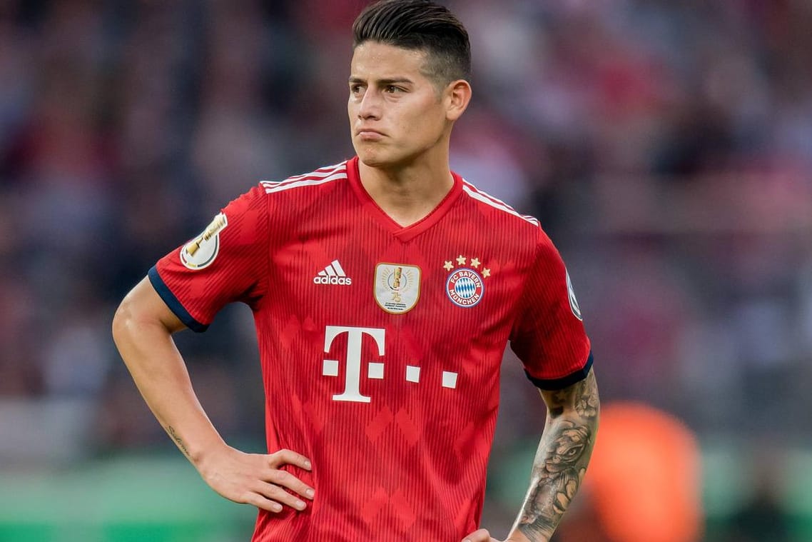 Leistungsträger: James im Bayern-Trikot.