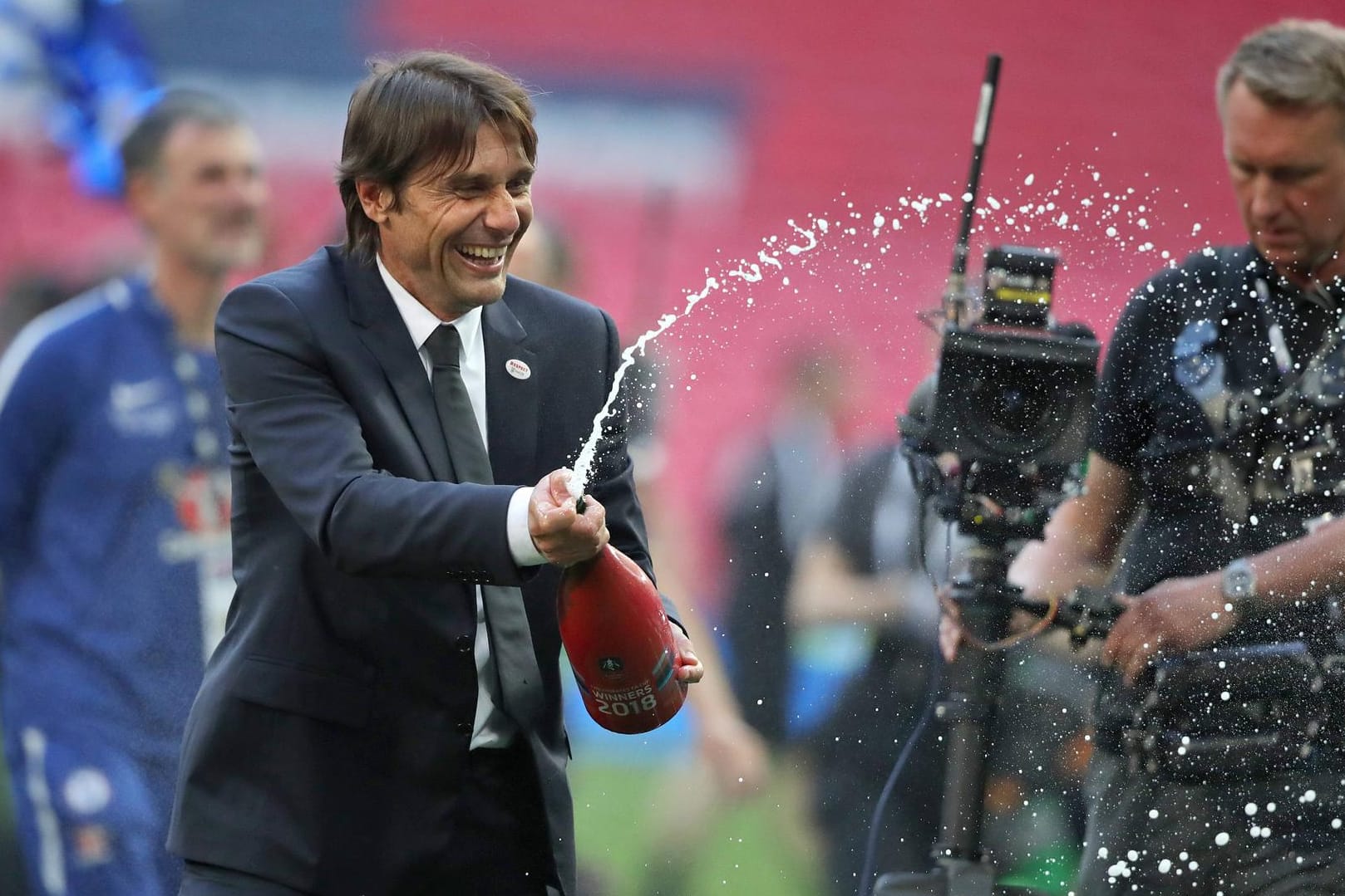 Antonio Conte nach dem Gewinn des FA-Cups: Nach zwei Jahren muss der Italiener den FC Chelsea wieder verlassen.