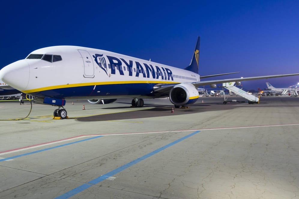Ryanair-Maschine auf dem Flughafen Frankfurt-Hahn: Der Flieger mit 189 Menschen an Bord war auf dem Weg von Dublin ins kroatische Zadar (Archivbild).
