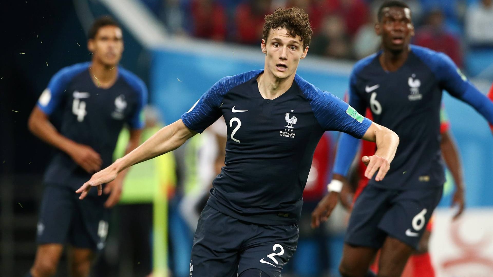 Benjamin Pavard: Der Rechtsverteidiger vom VfB Stuttgart hatte im Halbfinale gegen Belgien einige Probleme.