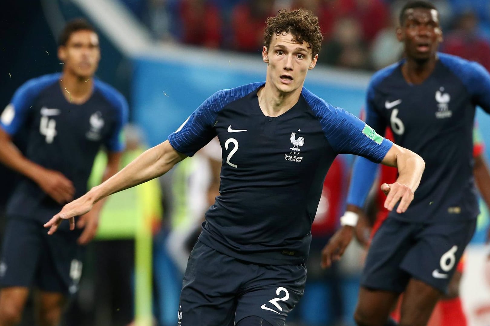 Benjamin Pavard: Der Rechtsverteidiger vom VfB Stuttgart hatte im Halbfinale gegen Belgien einige Probleme.