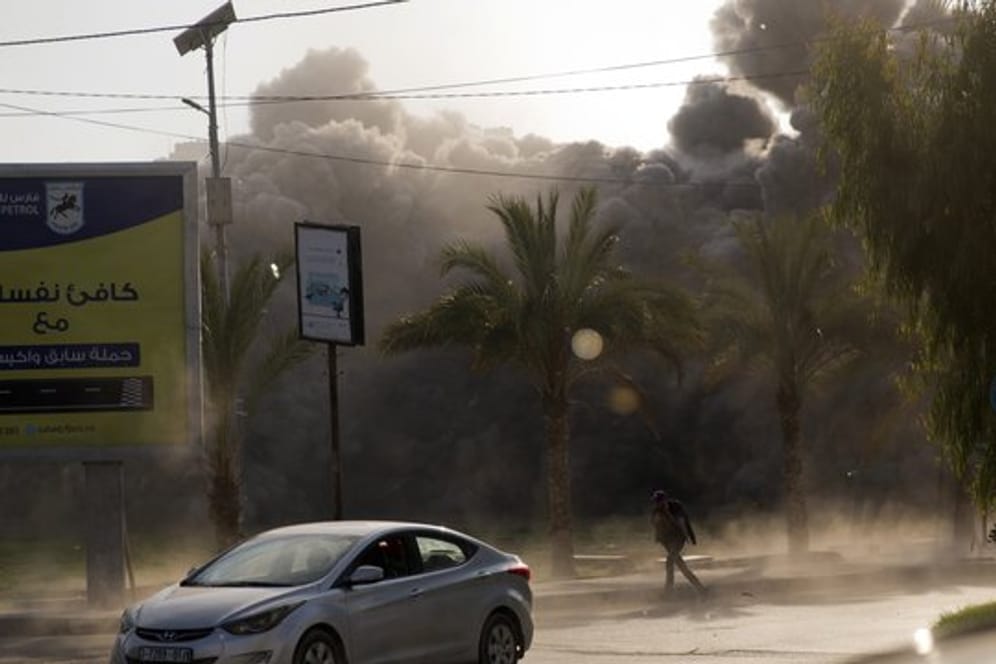Rauch über Gaza: Israels Luftwaffe flog jüngst Angriffe auf Dutzende Hamas-Ziele.