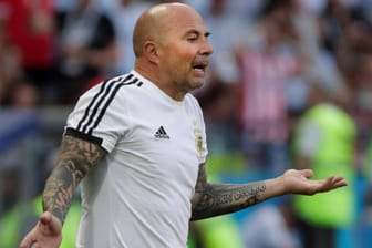 Glücklos bei der WM: Argentiniens Trainer Jorge Sampaoli.