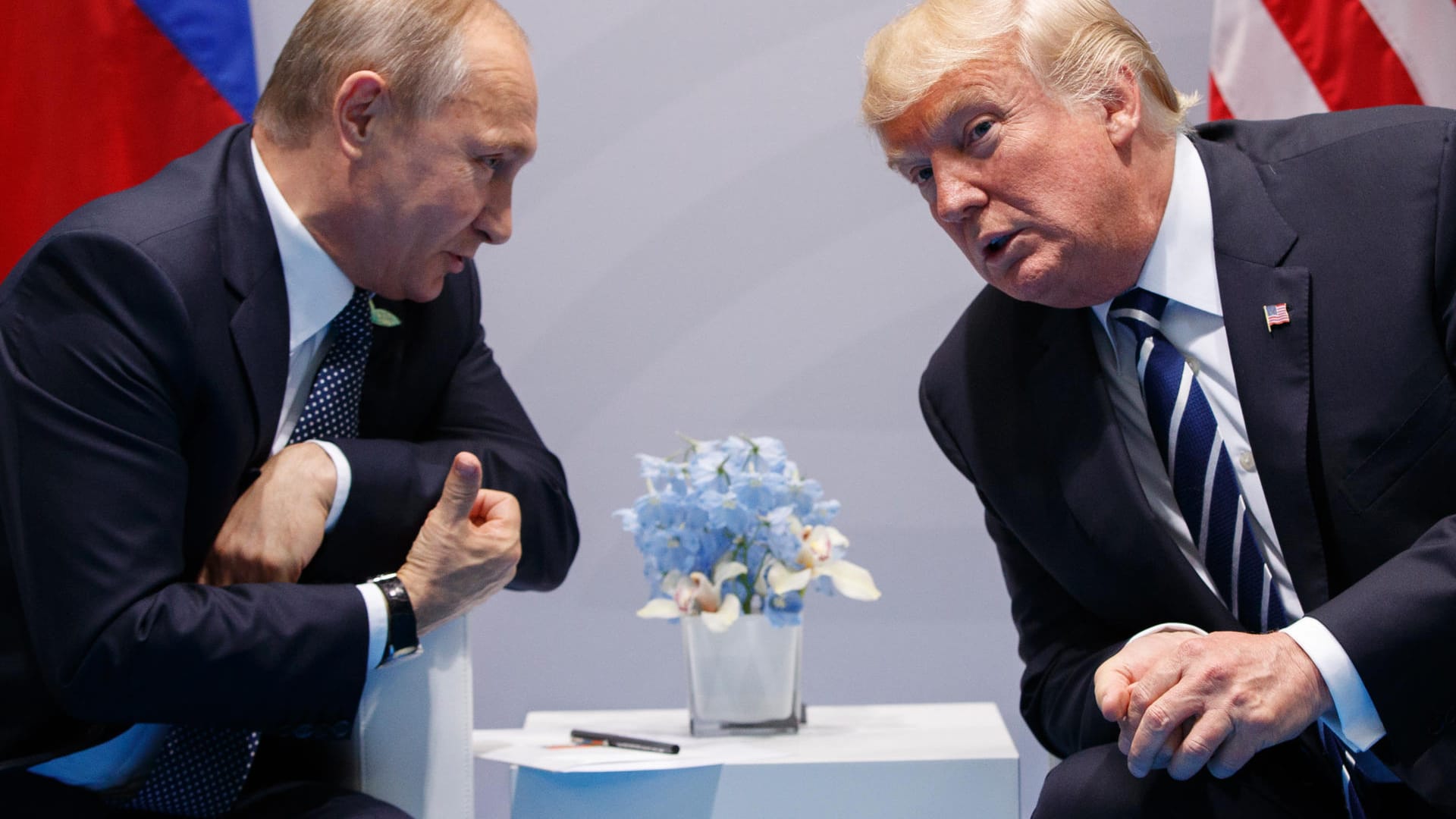 G20-Gipfel in Hamburg - Putin und Trump