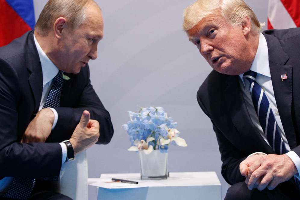G20-Gipfel in Hamburg - Putin und Trump