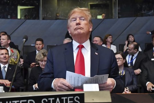 US-Präsident Donald Trump beim jüngsten Nato-Gipfel in Brüssel.