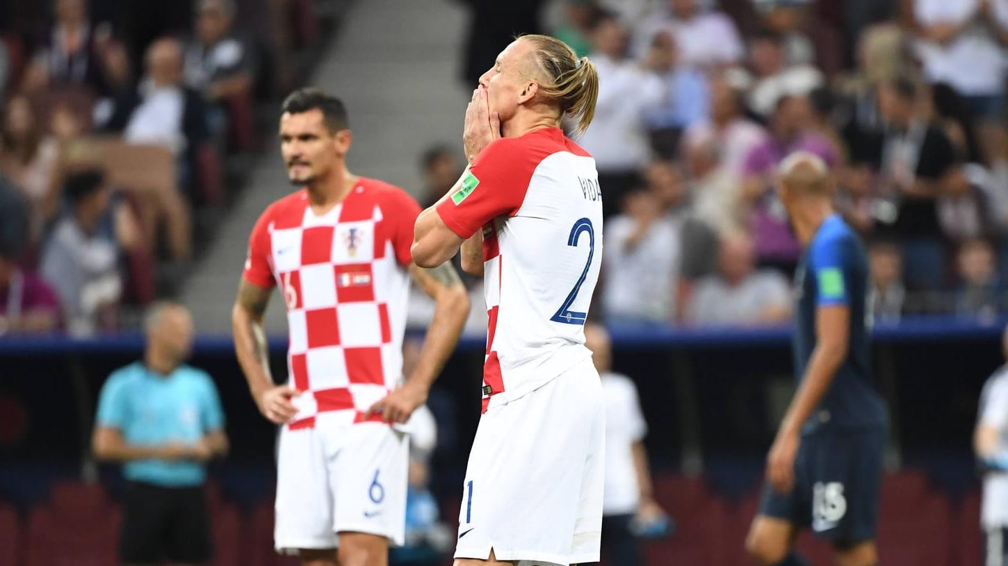 Domagoj Vida: Der Innenverteidiger zählte zu den besten kroatischen Spielern, konnte die Niederlage aber nicht verhindern.