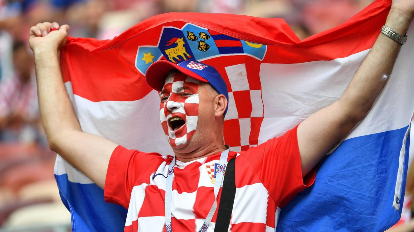 Verhielten sich trotz der Niederlage großartig: Kroatiens Fans.