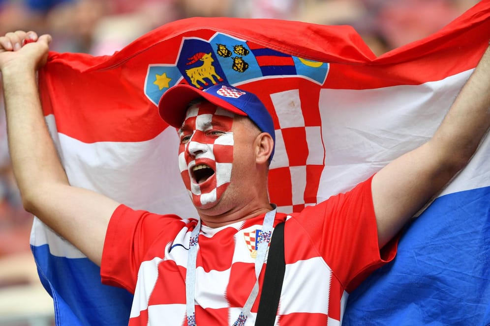 Verhielten sich trotz der Niederlage großartig: Kroatiens Fans.