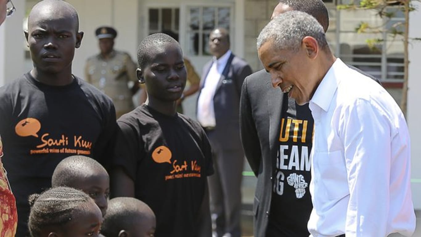 Barack Obama Zu Gast in Kenia, dem Heimatland seines Vaters.