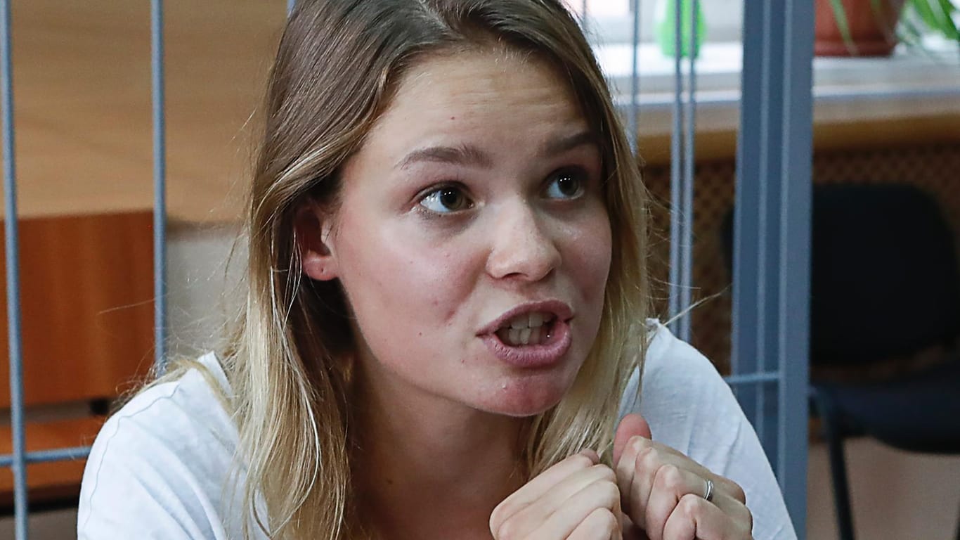 15 Tage Arrest: Veronika Nikulschina am Montag vor Gericht in Moskau.