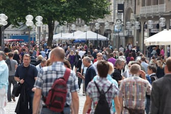 Die Kaufinger Straße in München: Mit mehr als 14.000 Passanten pro Stunde belegt sie Platz zwei in dem Ranking.