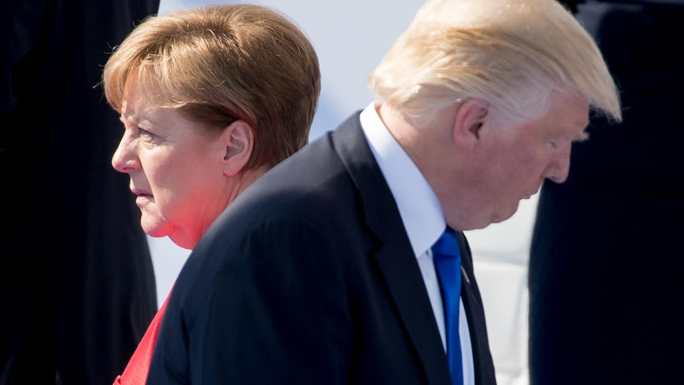Angela Merkel und Donald Trump: Der US-Präsident wirft der Bundeskanzlerin schwere Fehler in der Flüchtlingspolitik vor.