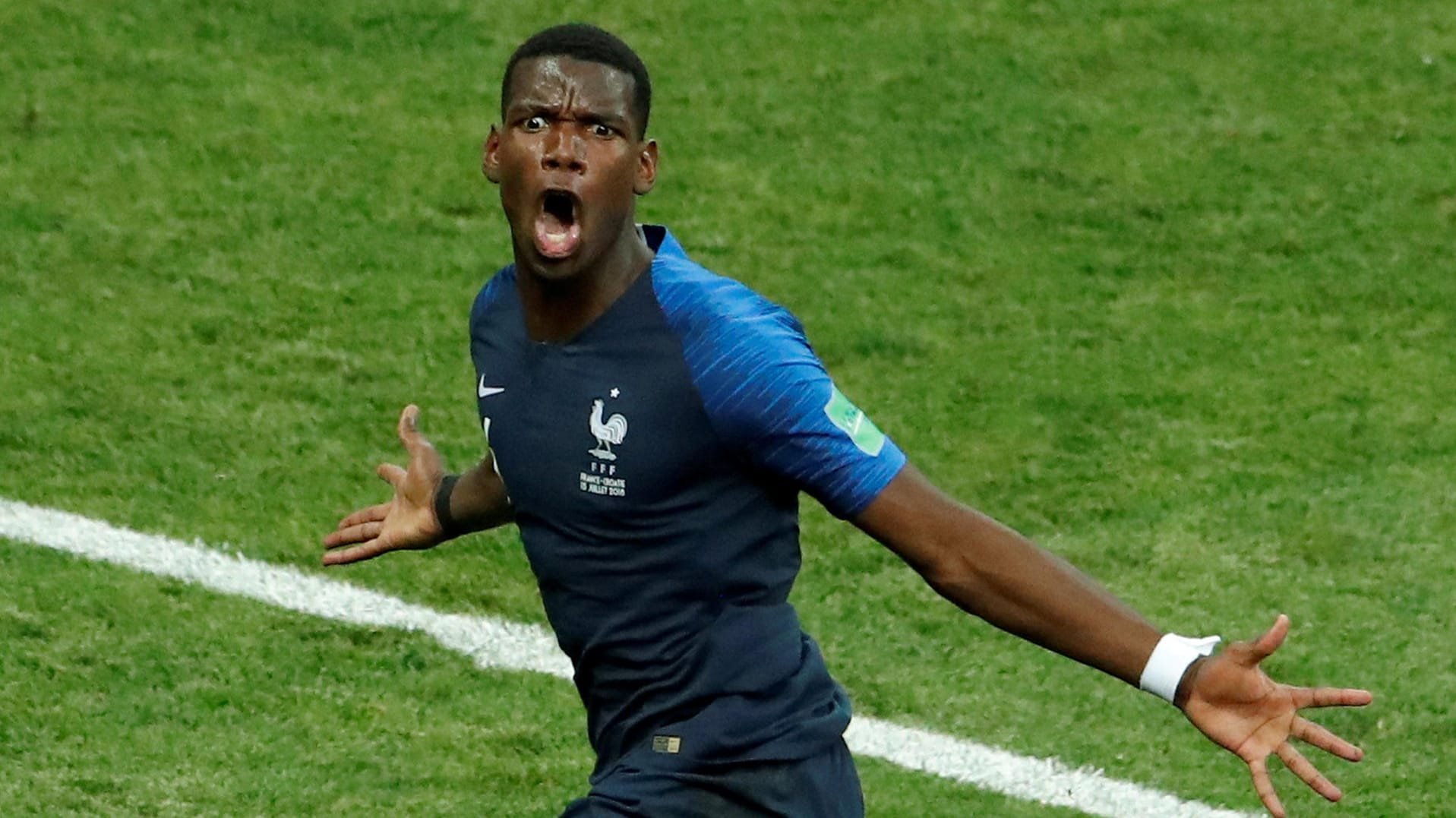 Erzielte das dritte Tor der Franzosen gegen Kroatien im WM-Finale: Paul Pogba.