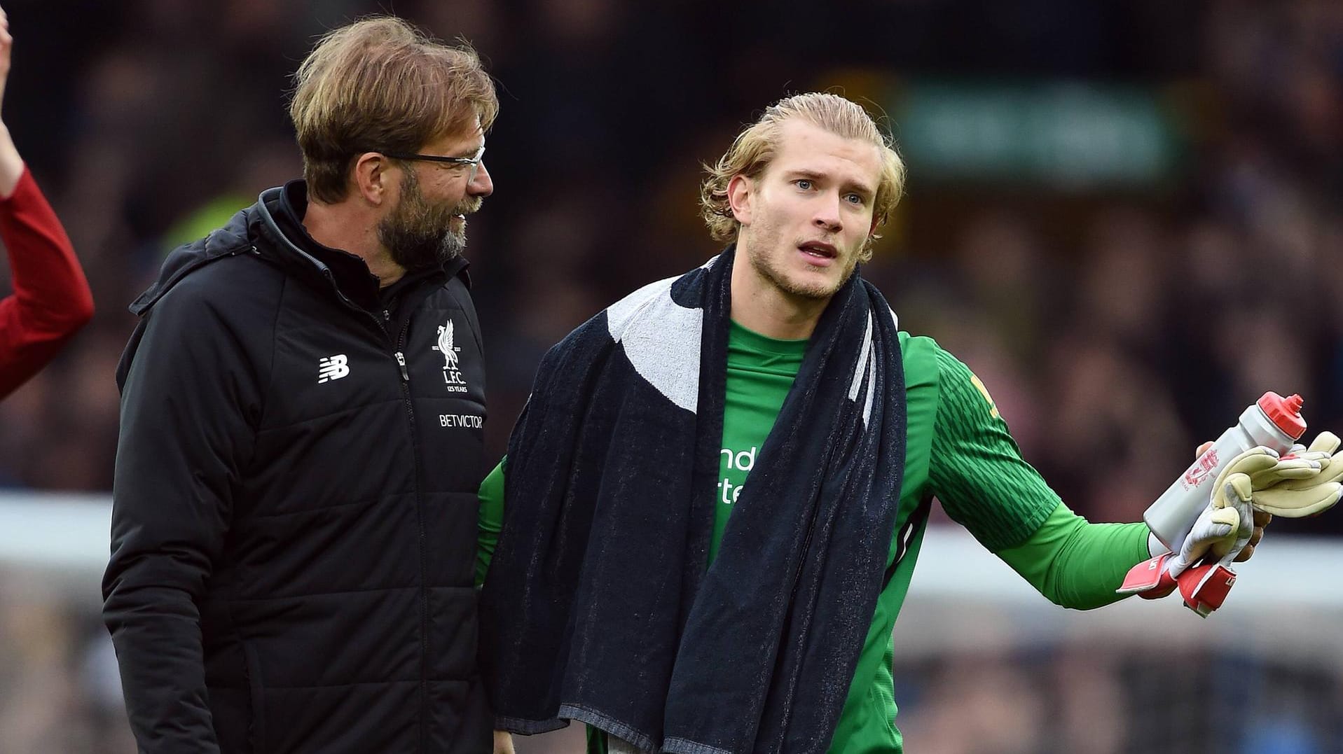 Zwei Ex-Mainzer in Liverpool: Jürgen Klopp (links) und Loris Karius.