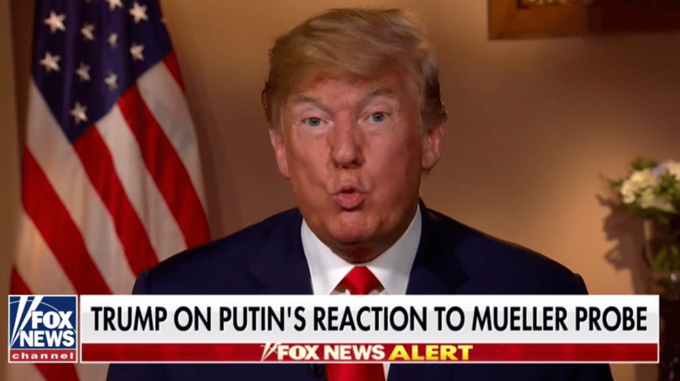 Donald Trump im TV-Interview: Nach dem Gipfel gaben Trump und Putin dem US-Sender Fox News getrennt interviews.