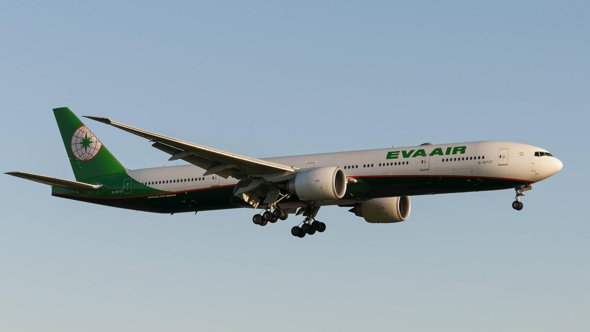 EVA Air Boeing 777-300ER: Die Airline Eva Air belegt im Ranking den sechsten Platz.