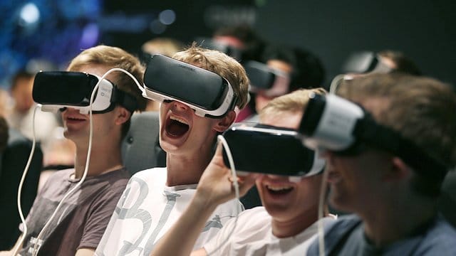 Beuscher auf der Spielemesse Gamescom 2017.