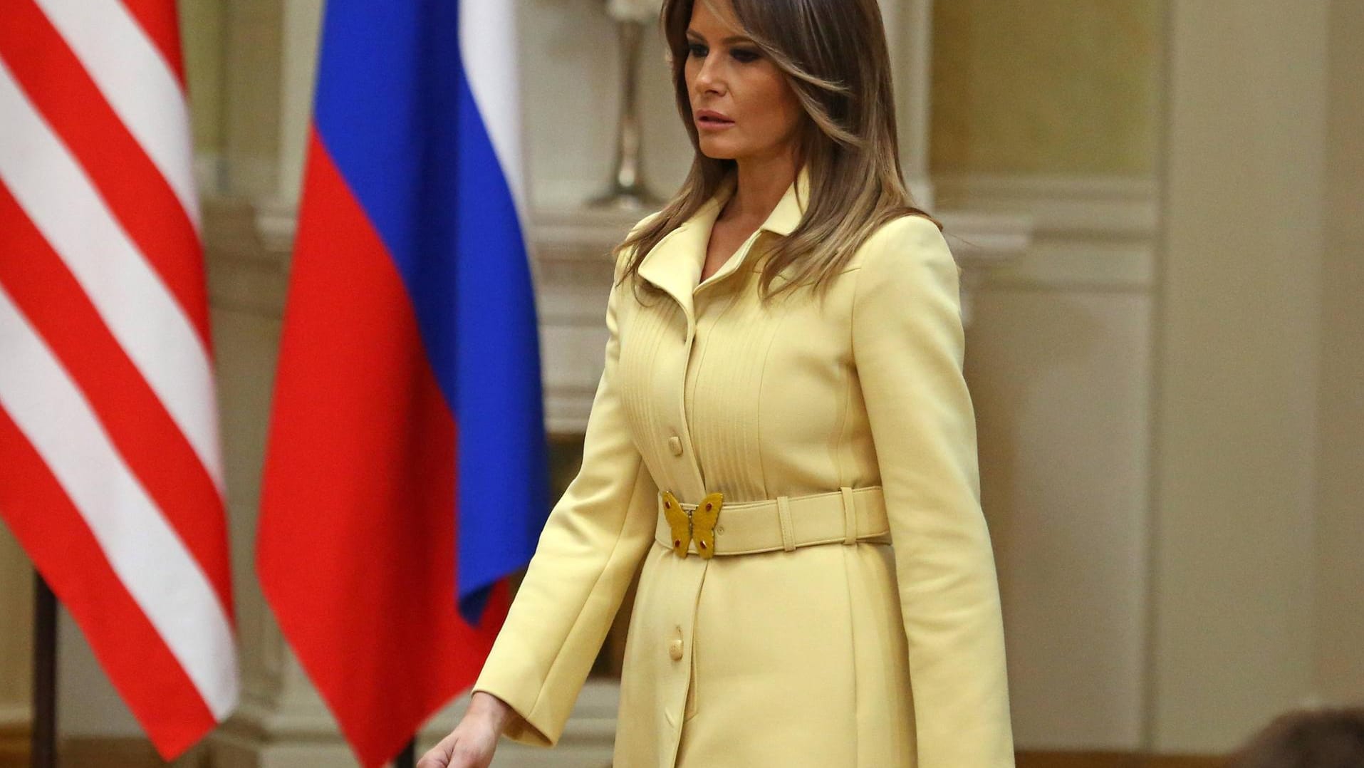 Melanie Trump: Versteckte Botschaften in ihrer Schmetterlingsbrosche? Melanie Trump: Versteckte Botschaften in ihrer Schmetterlingsbrosche?