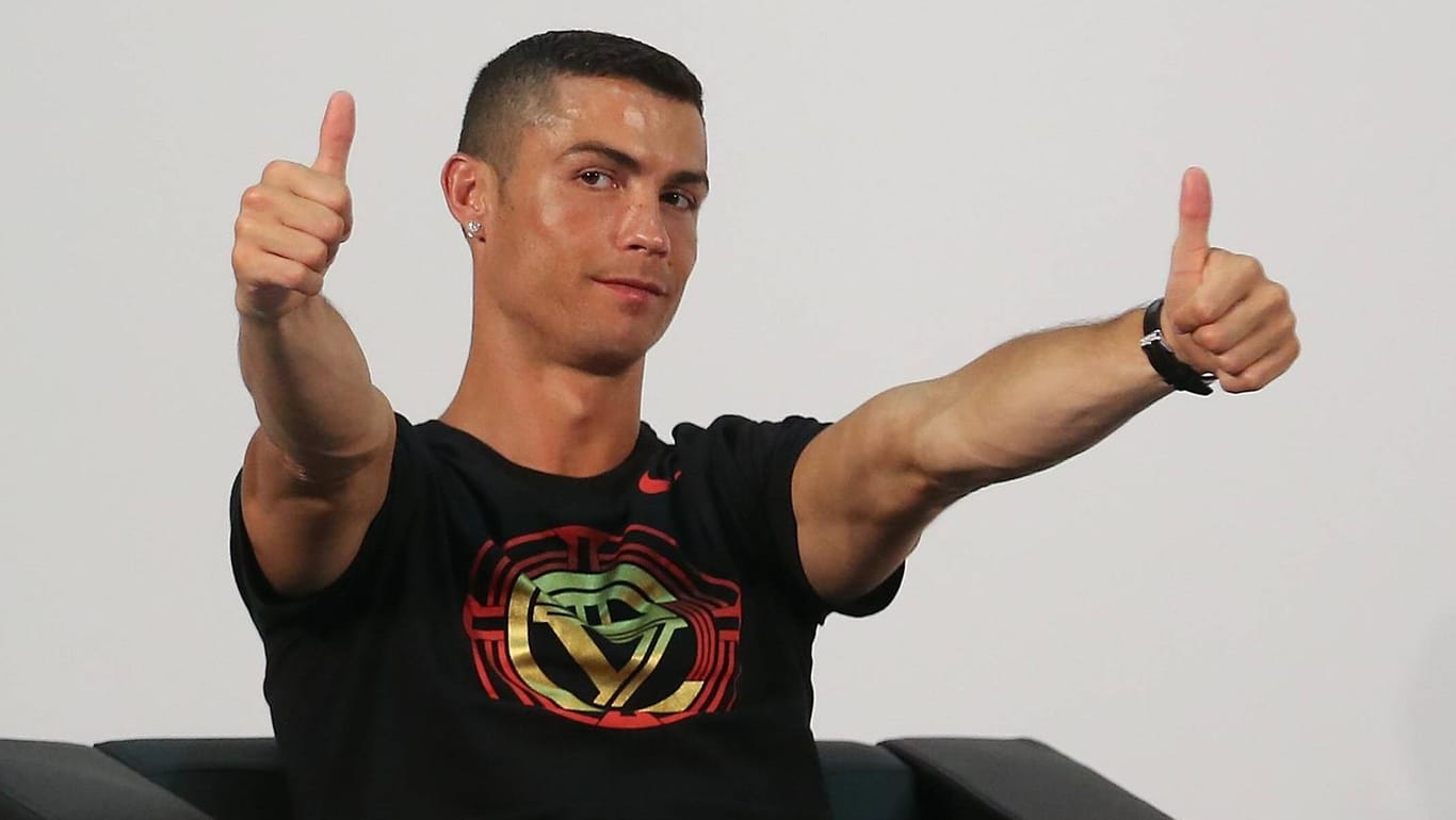 Cristiano Ronaldo bei einem PR-Termin in Peking: In seinem vorherigen Urlaub soll er besonders spendabel gewesen sein.