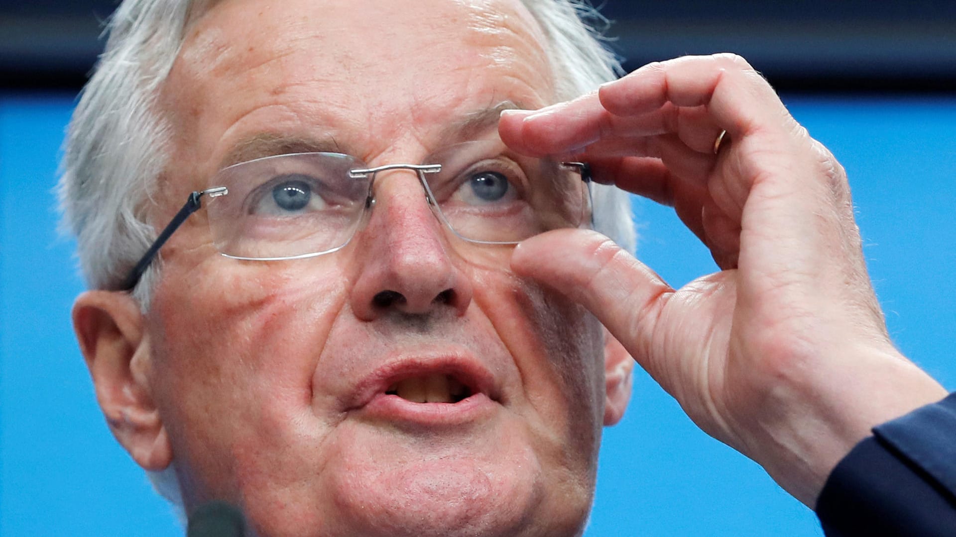 European Union's chief Brexit negotiator Michel Barnier holds a news conference after an EU's General Affairs Council in Brussels