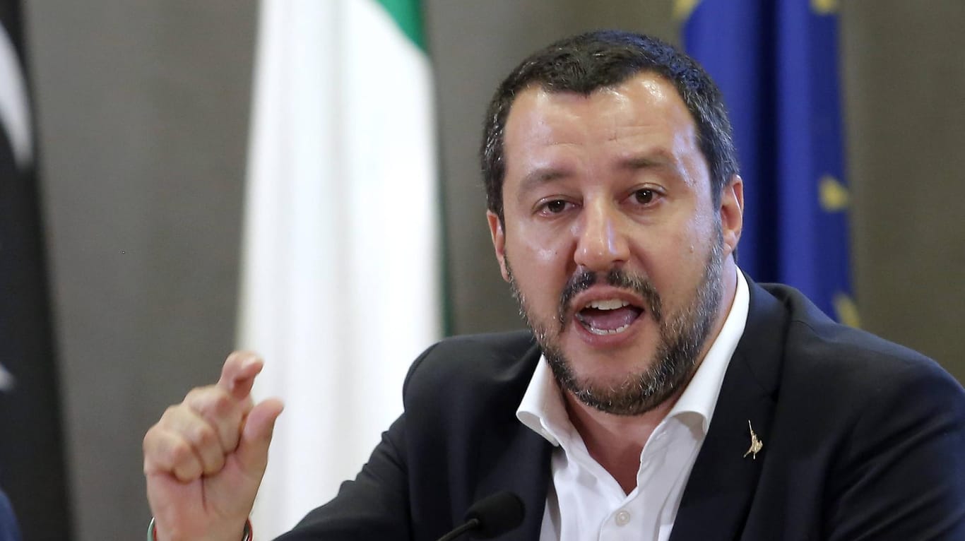 Matteo Salvini: Der italienische Innenminister setzt sich für die Zurückführung der geretteten Tunesier ein.