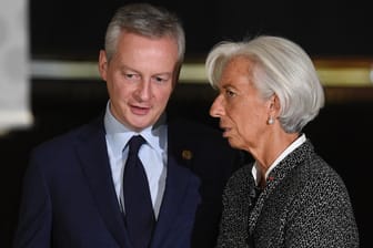 Frankreichs Finanzminister Bruno Le Maire und IWF-Chefin Christine Lagarde: Le Maire wies das Angebot Donald Trumps zurück, über ein Freihandelsabkommen zu verhandeln.