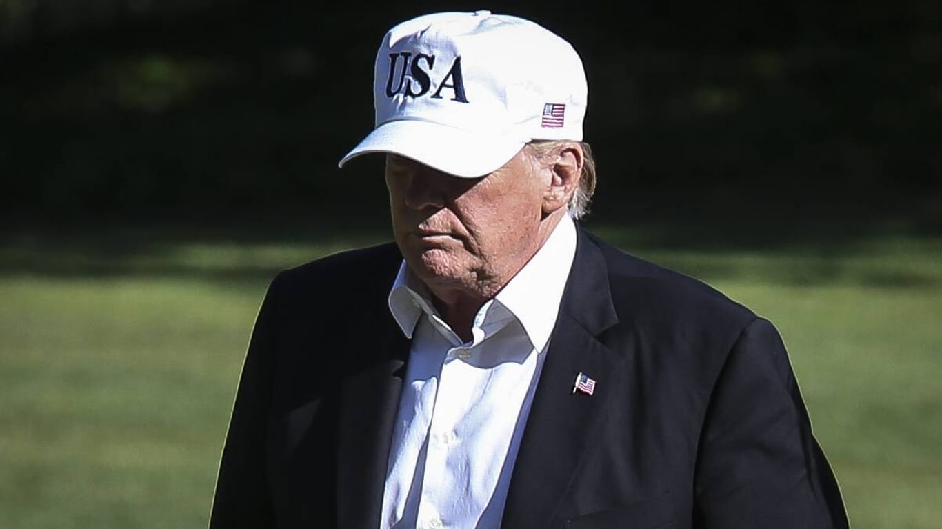 Donald Trump auf dem Golfplatz: Der US-Präsident hält sich dieses Wochenende in seinem Golfclub auf. (Archivbild)