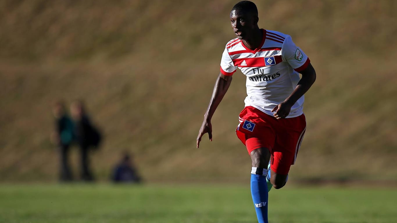 Talent: Opoku am Ball für den HSV in der Saisonvorbereitung.
