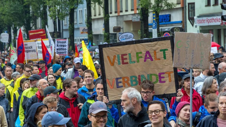 Proteste gegen die CSU in München
