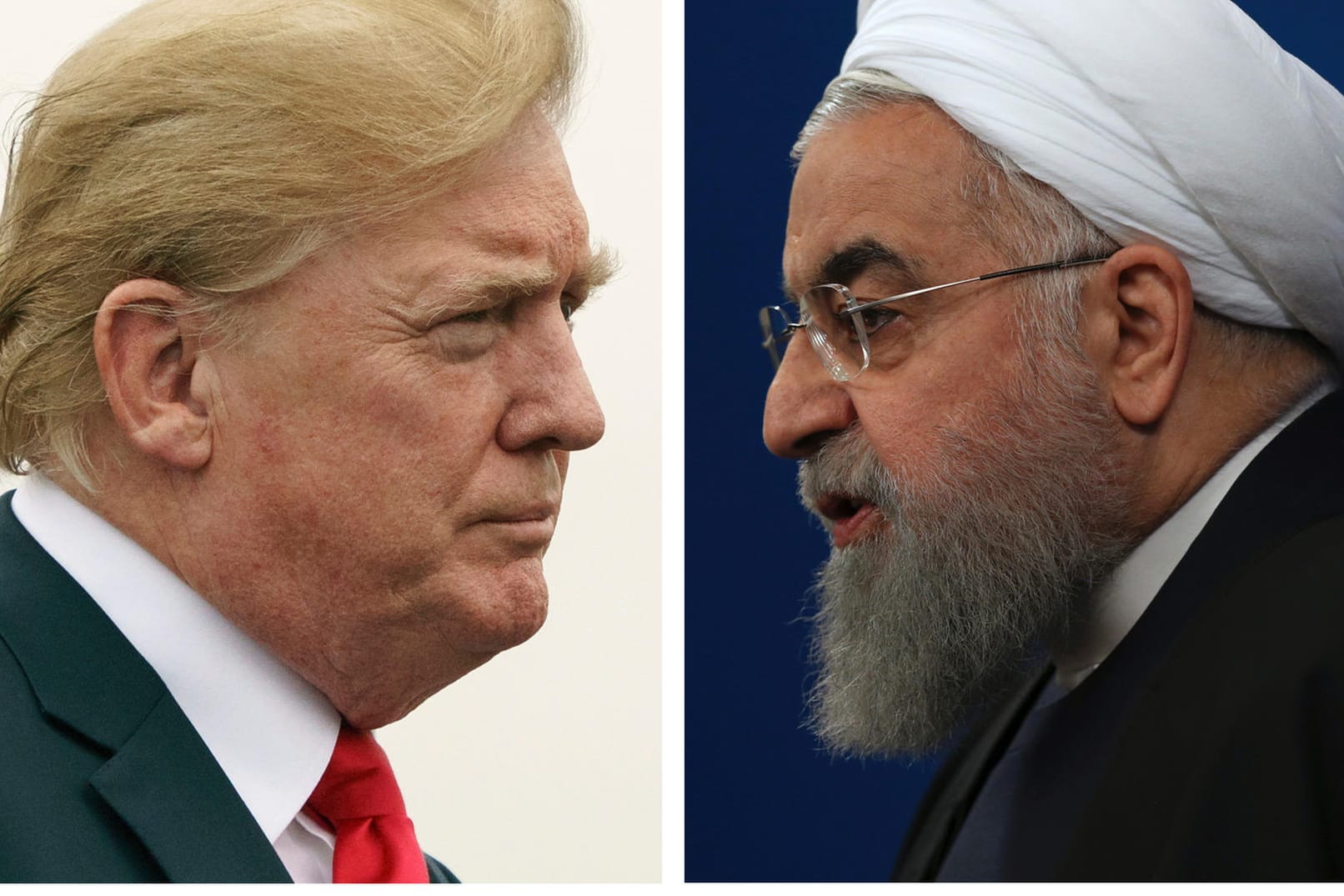 Donald Trump und Hassan Ruhani: Die Präsidenten der USA und des Irans gehen sich derzeit gegenseitig scharf an.