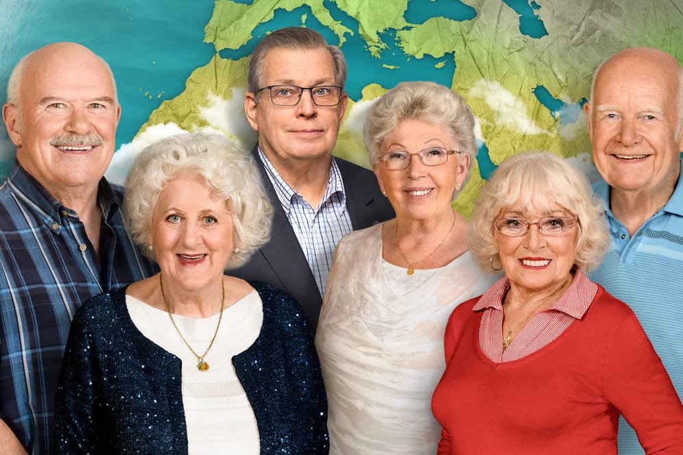 Bernd, Christina, Lothar, Marianne, Erika und Norbert: In "Mit 80 Jahren um die Welt" erleben sie ein neues Abenteuer.