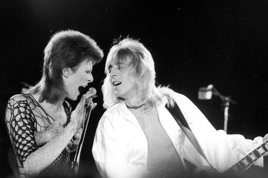 Mick Ronson und David Bowie waren ein starkes Pärchen.