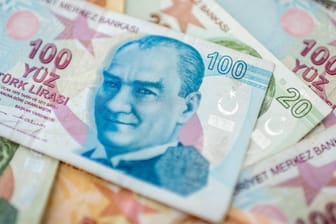 Türkische Banknoten: Es steht nicht gut um die Lira.