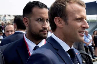 Emmanuel Macron und Alexandre Benalla: Der französische Präsident hat die Schuld in der Affäre um seinen ehemaligen Leibwächter auf sich genommen.