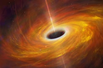Ein schwarzes Loch, dass nach einem Stern-Kollaps entstanden ist: Mit Hilfe der Beobachtung eines schwarzen Loches im Zentrum der Milchstraße konnten Forscher Einsteins Relativitätstheorie nachweisen.