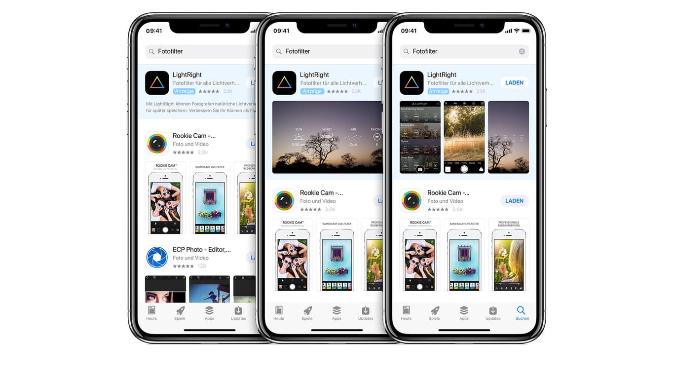 Apples App Store: Demnächst wird über den Suchergebnissen eine Anzeige für Apps eingeblendet, die dafür bezahlt haben.