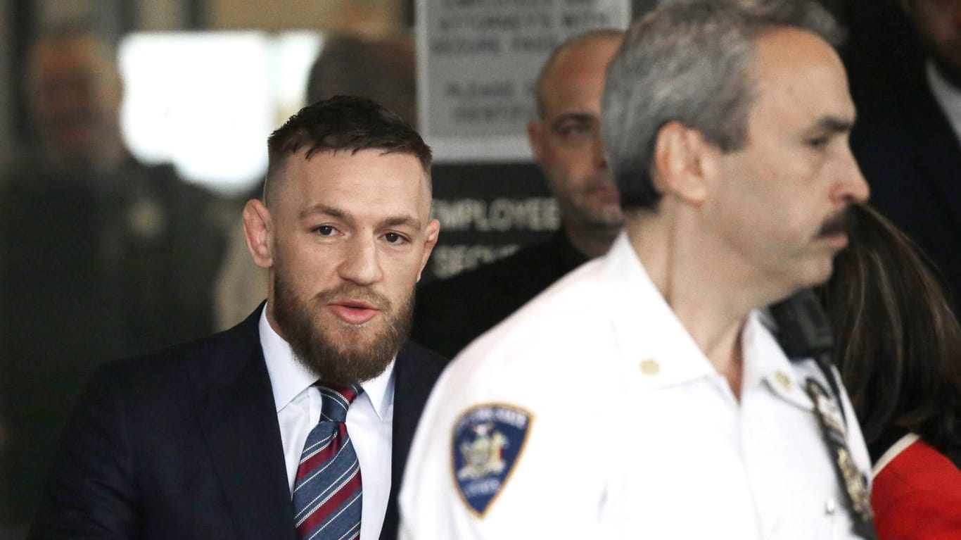 Aufatmen: McGregor vor Gericht in New York.